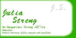 julia streng business card